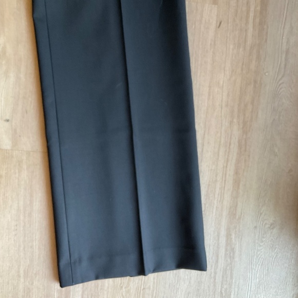 NWT Ann Taylor Ann Fit Trouser Leg Black Pants Classic suiting career basic 14 P - Picture 7 of 14
